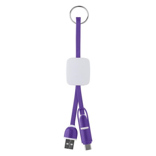 Slide Charging Cables on Key Ring