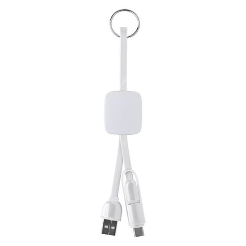 Slide Charging Cables on Key Ring