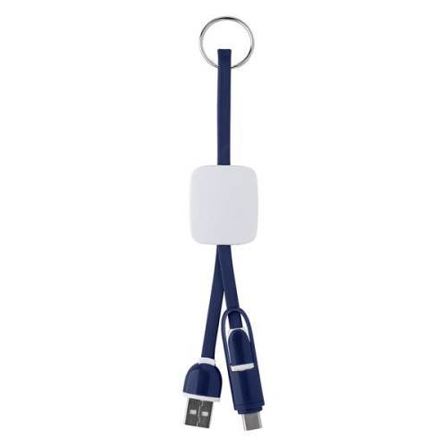Slide Charging Cables on Key Ring