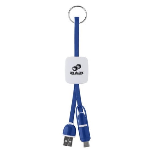 Slide Charging Cables on Key Ring