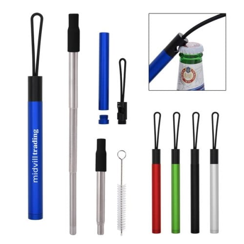 STRAW KIT WITH BOTTLE OPENER