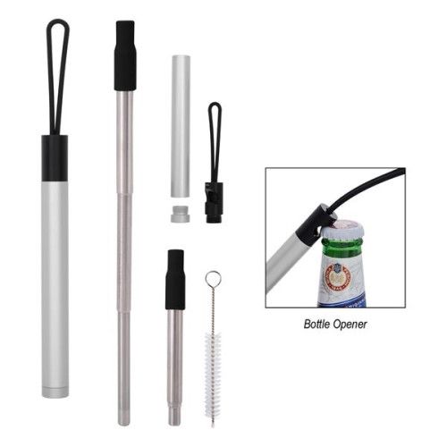 STRAW KIT WITH BOTTLE OPENER