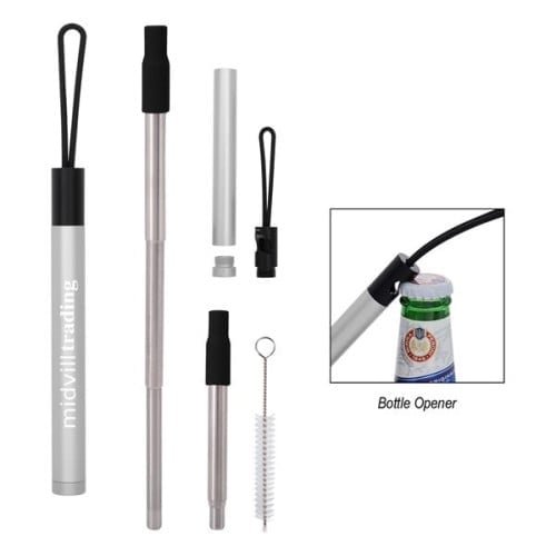 STRAW KIT WITH BOTTLE OPENER
