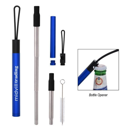 STRAW KIT WITH BOTTLE OPENER