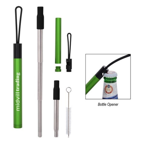 STRAW KIT WITH BOTTLE OPENER