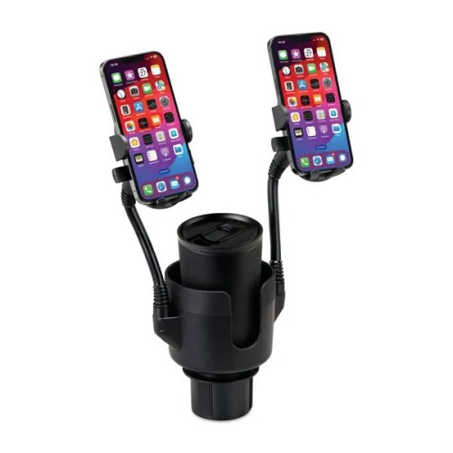iLive™ Cup Holder with Dual Mobile Phone Mount