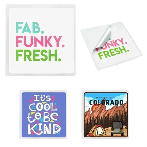 Square Rounded Corner Sticker