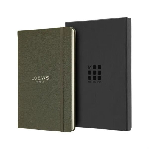 Moleskine® Leather Ruled Large Notebook