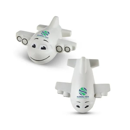 Smiling Airplane Shape Stress Ball