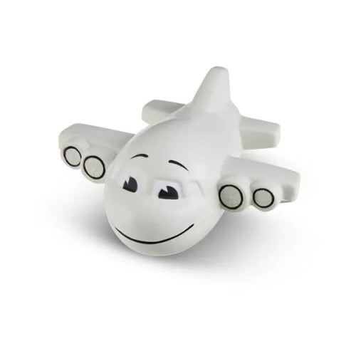 Smiling Airplane Shape Stress Ball