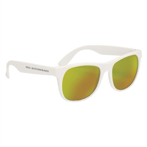Rubberized Mirrored Sunglasses