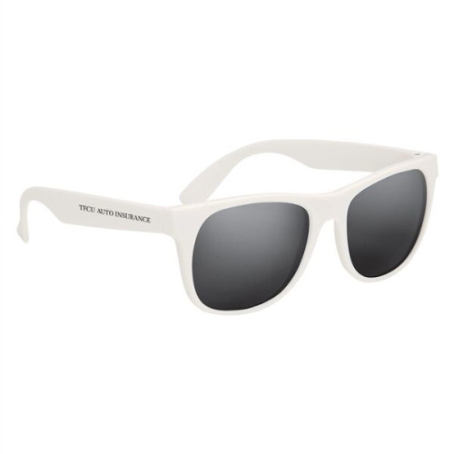 Rubberized Mirrored Sunglasses