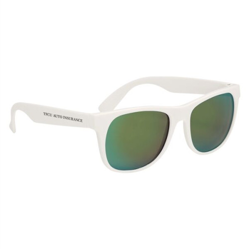 Rubberized Mirrored Sunglasses