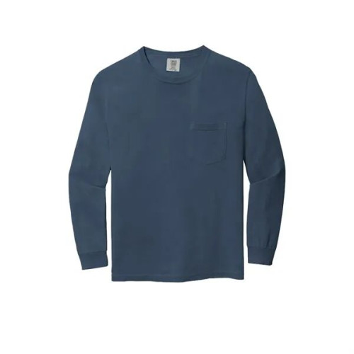 Garment-Dyed Heavyweight Long Sleeve Pocket T-Shirt