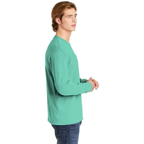 Garment-Dyed Heavyweight Long Sleeve Pocket T-Shirt