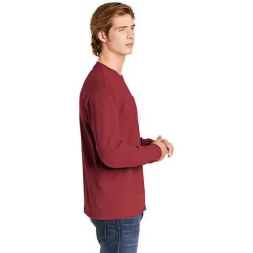 Garment-Dyed Heavyweight Long Sleeve Pocket T-Shirt