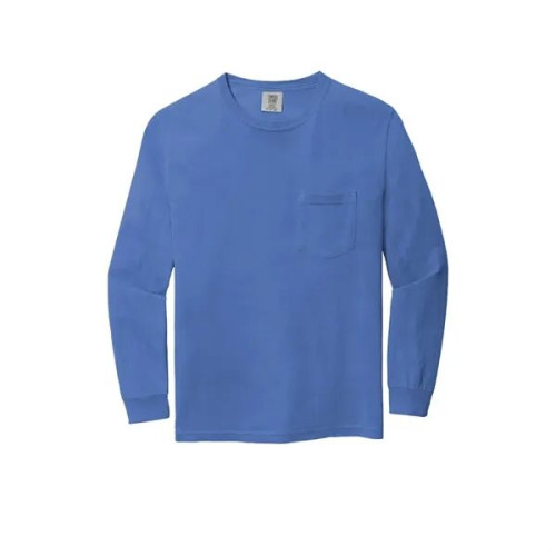 Garment-Dyed Heavyweight Long Sleeve Pocket T-Shirt