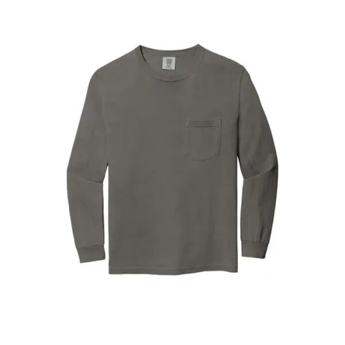 Garment-Dyed Heavyweight Long Sleeve Pocket T-Shirt