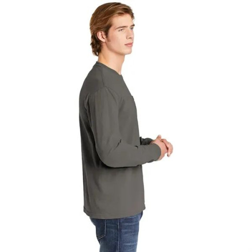 Garment-Dyed Heavyweight Long Sleeve Pocket T-Shirt