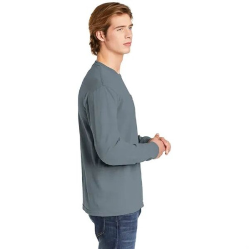 Garment-Dyed Heavyweight Long Sleeve Pocket T-Shirt