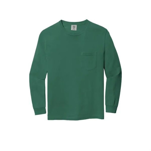 Garment-Dyed Heavyweight Long Sleeve Pocket T-Shirt