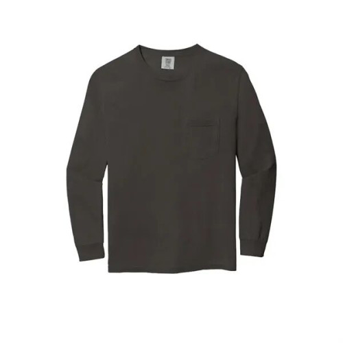 Garment-Dyed Heavyweight Long Sleeve Pocket T-Shirt