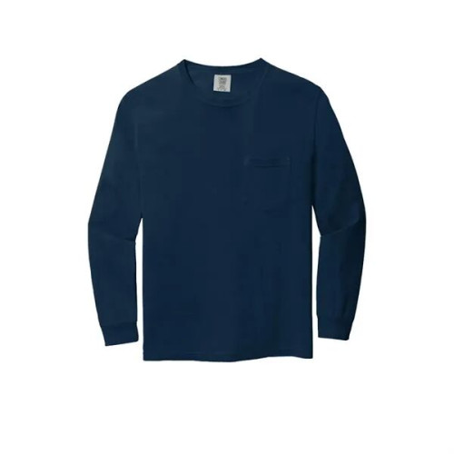 Garment-Dyed Heavyweight Long Sleeve Pocket T-Shirt