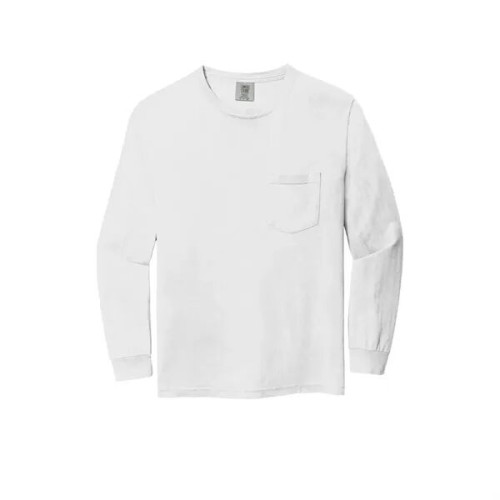 Garment-Dyed Heavyweight Long Sleeve Pocket T-Shirt