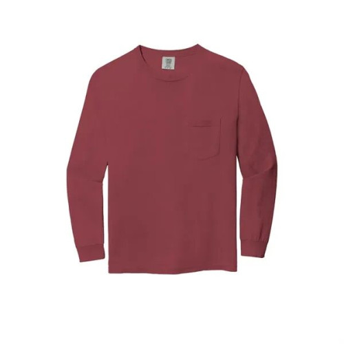 Garment-Dyed Heavyweight Long Sleeve Pocket T-Shirt