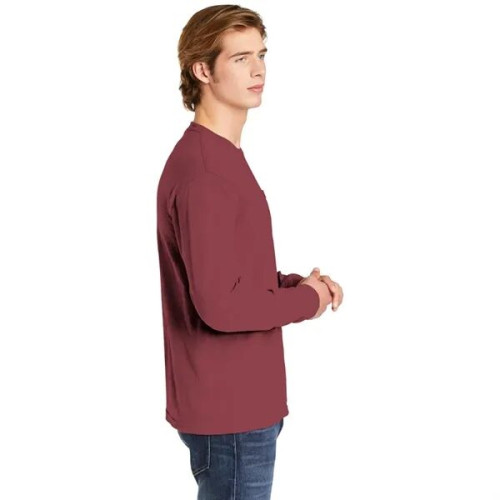 Garment-Dyed Heavyweight Long Sleeve Pocket T-Shirt