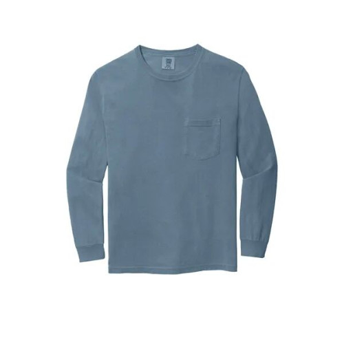 Garment-Dyed Heavyweight Long Sleeve Pocket T-Shirt