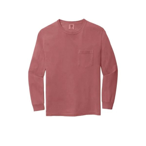 Garment-Dyed Heavyweight Long Sleeve Pocket T-Shirt