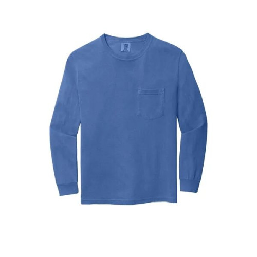 Garment-Dyed Heavyweight Long Sleeve Pocket T-Shirt
