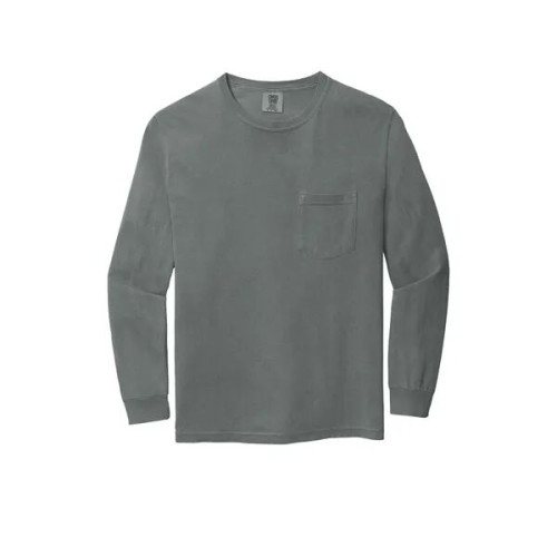 Garment-Dyed Heavyweight Long Sleeve Pocket T-Shirt