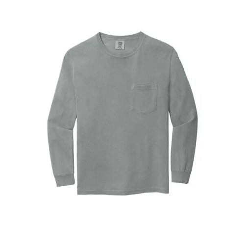 Garment-Dyed Heavyweight Long Sleeve Pocket T-Shirt