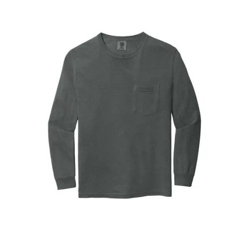 Garment-Dyed Heavyweight Long Sleeve Pocket T-Shirt