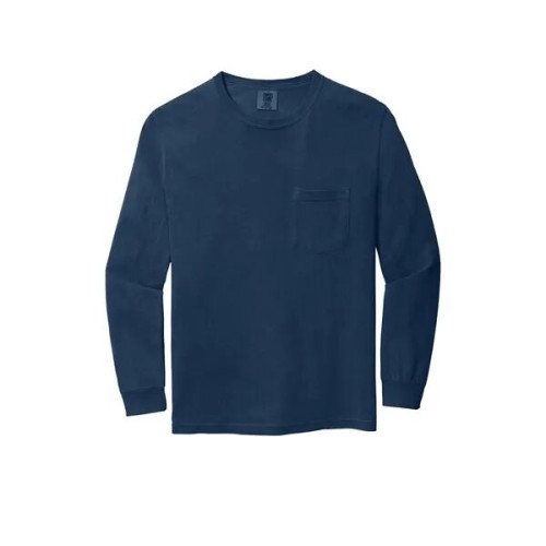 Garment-Dyed Heavyweight Long Sleeve Pocket T-Shirt