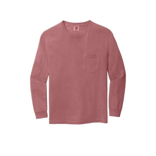 Garment-Dyed Heavyweight Long Sleeve Pocket T-Shirt