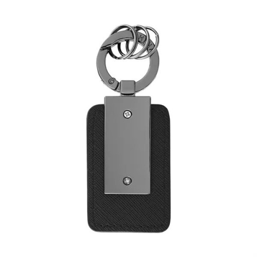 Leatherette Carabiner Clip Key Tag