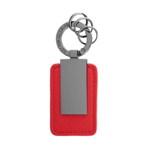 Leatherette Carabiner Clip Key Tag