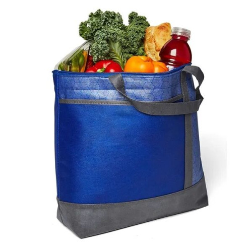 Hexagon Pattern Non-Woven Cooler Tote Bag