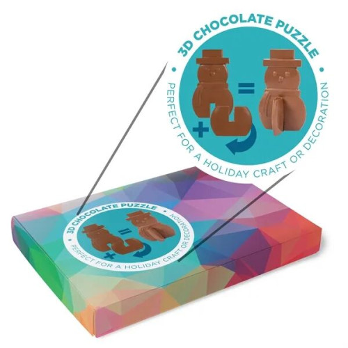3D Puzzle Milk Chocolate Snowman