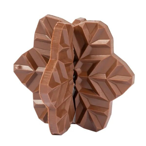3D Puzzle Milk Chocolate Snowflake