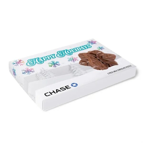 3D Puzzle Milk Chocolate Snowflake