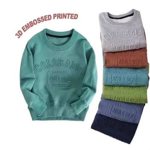 3D Embossed Printing Sweatshirt