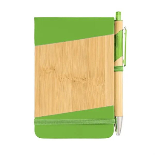 Bamboo Look Jotter & Pen