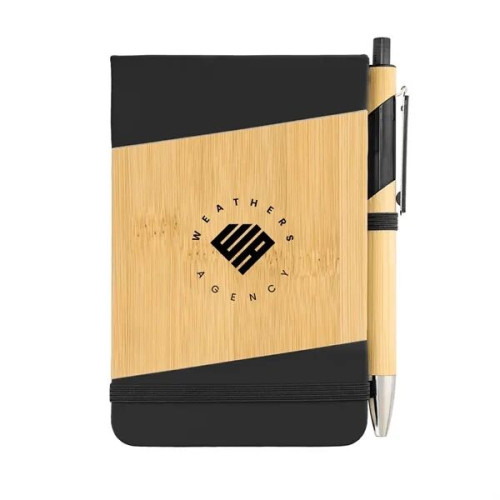 Bamboo Look Jotter & Pen