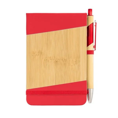 Bamboo Look Jotter & Pen