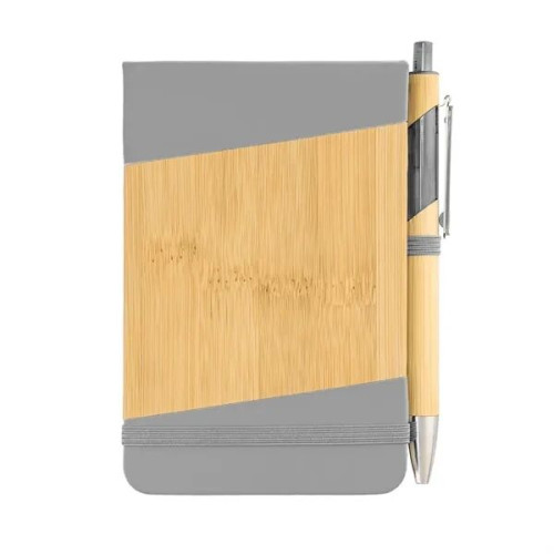 Bamboo Look Jotter & Pen