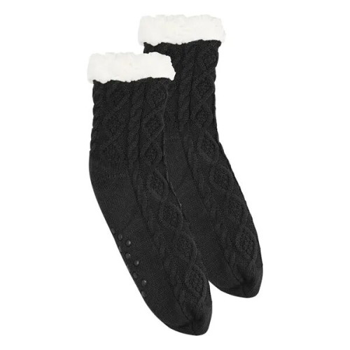 Cozy Cable Knit Slipper Socks